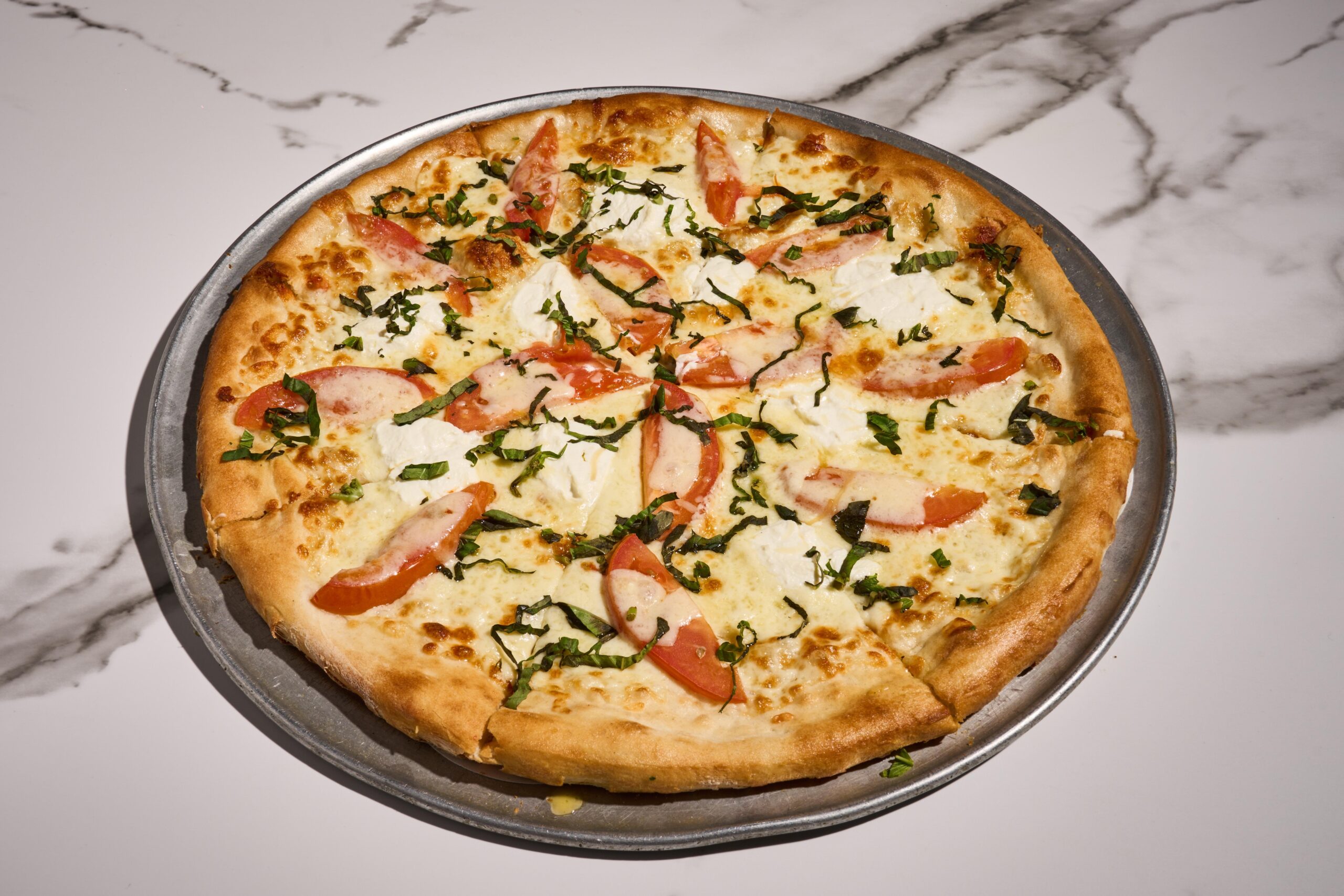 Four cheese pizza