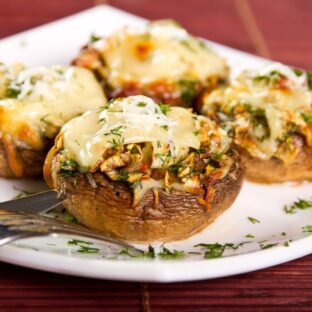 Sicilian Stuffed Mushrooms