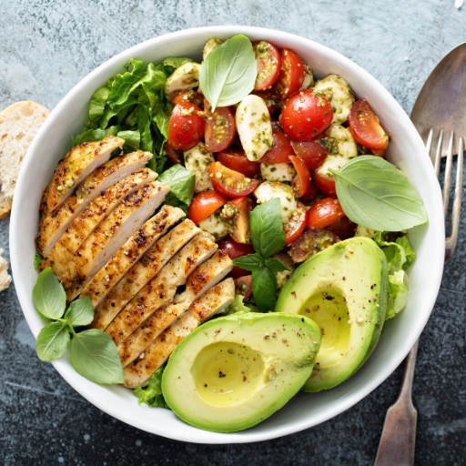 Grilled Chicken Avocado Salad
