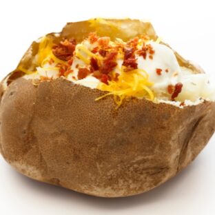 Baked Potatoes with Butter