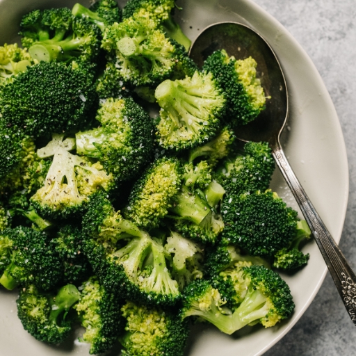 Steamed Buttered Broccoli Florets